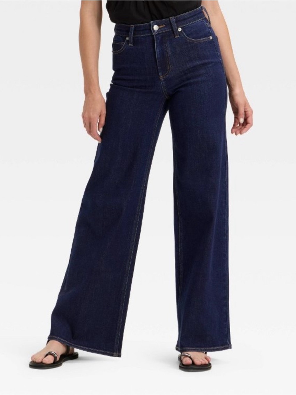 Women's Universal Thread High Rise Wide Leg Dark Wash 12R